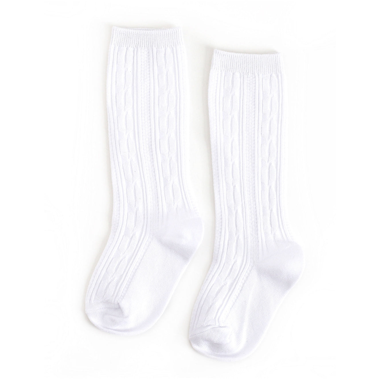 Warm Cable Knit Knee High Socks for Women - Soft White Winter Socks | Perfect for Boots, Cold Weather & Cozy Outfits