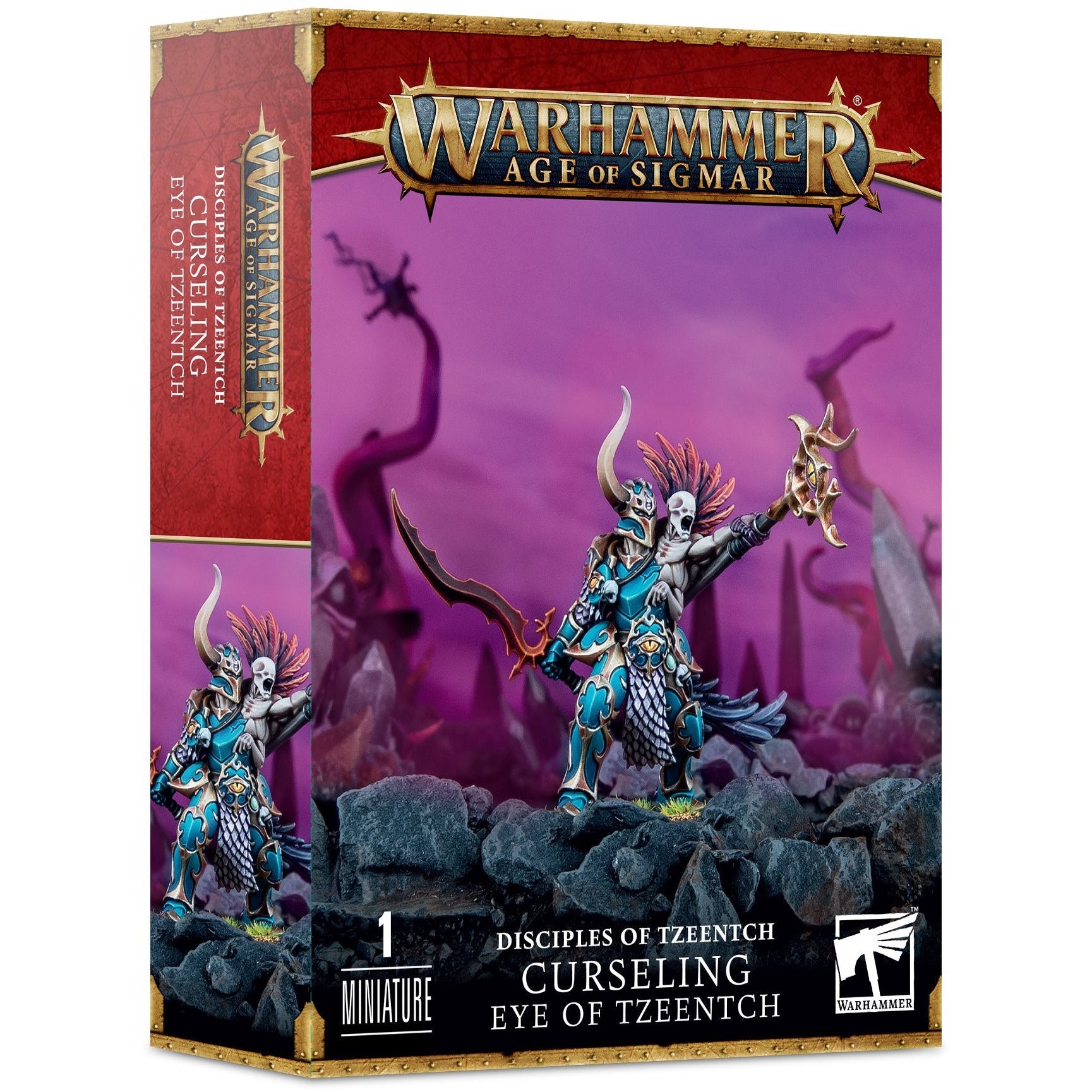 Disciples of Tzeentch Curseling - Eye of Tzeentch Warhammer 40K Chaos Sorcerer Miniature | Perfect for Tabletop Gaming, Warhammer 40K Battles & Collectors