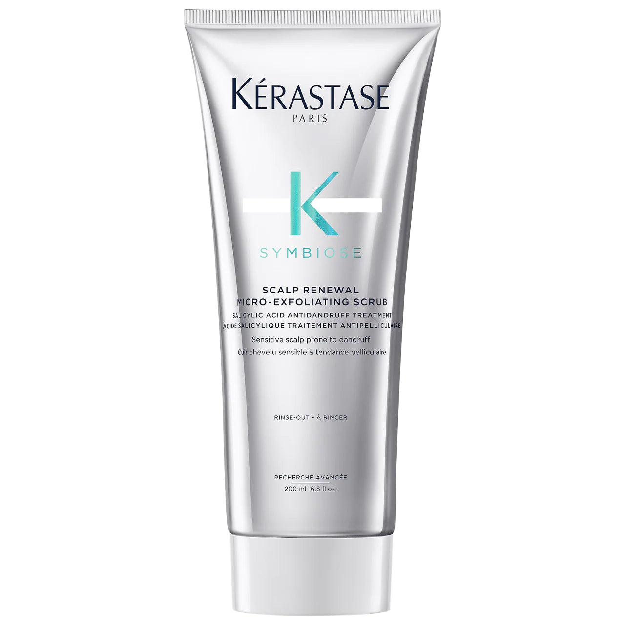 Kerastase Symbiose Scalp Renewal Micro Exfoliating Scrub for Dry Scalp - Gentle Exfoliating Treatment to Remove Buildup & Flakes - Perfect for Pre-Shampoo Scalp Care & Hair Growth Routine