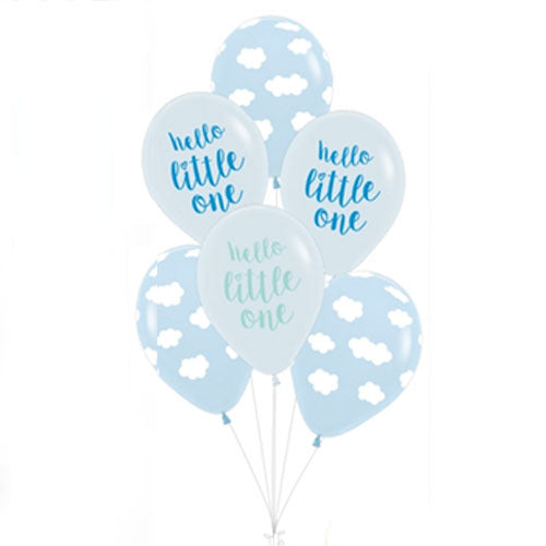 Hello Little One Latex Balloon Set - Baby Shower, Birthday Party Decorations & Gender Reveal Party Supplies