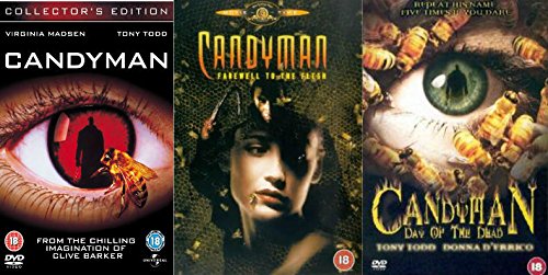 Candyman Complete Trilogy DVD Collection (3-Disc Set) - Part 1, Part 2: Farewell to the Flesh, Part 3 - Horror Movie Series for Halloween Nights & Scary Movie Marathons
