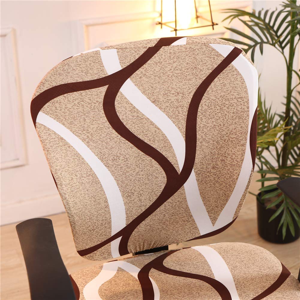 Melaluxe Universal Stretchable Office Chair Cover - Protective Slipcover for Computer & Desk Chairs | Perfect for Home Office, Gaming & Workspace Decor