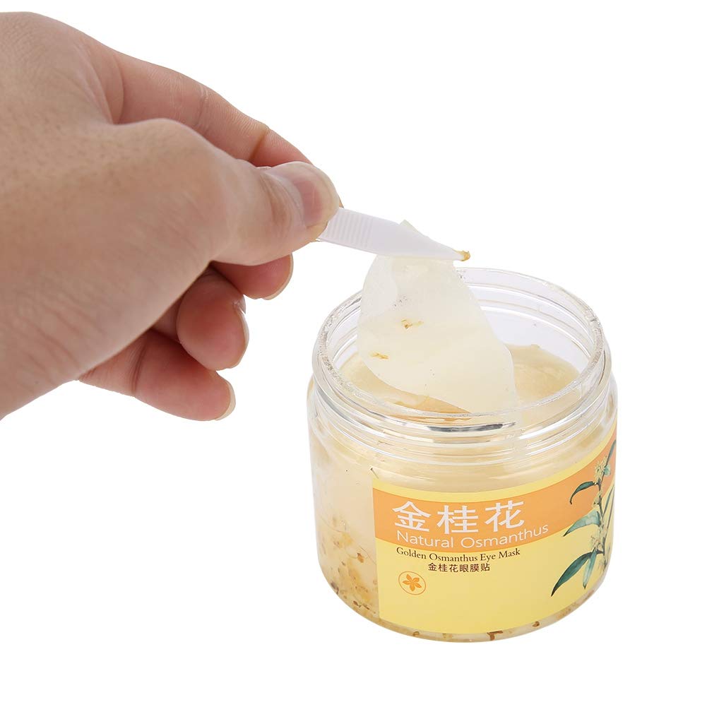 80-Pack Gold Osmanthus Eye Mask - Anti-Aging Collagen Under Eye Patches for Puffy Eyes, Dark Circles, Wrinkles & Eye Bags | Deep Moisturizing & Elasticity Boost | Perfect for Night Routine, Travel & Spa Days