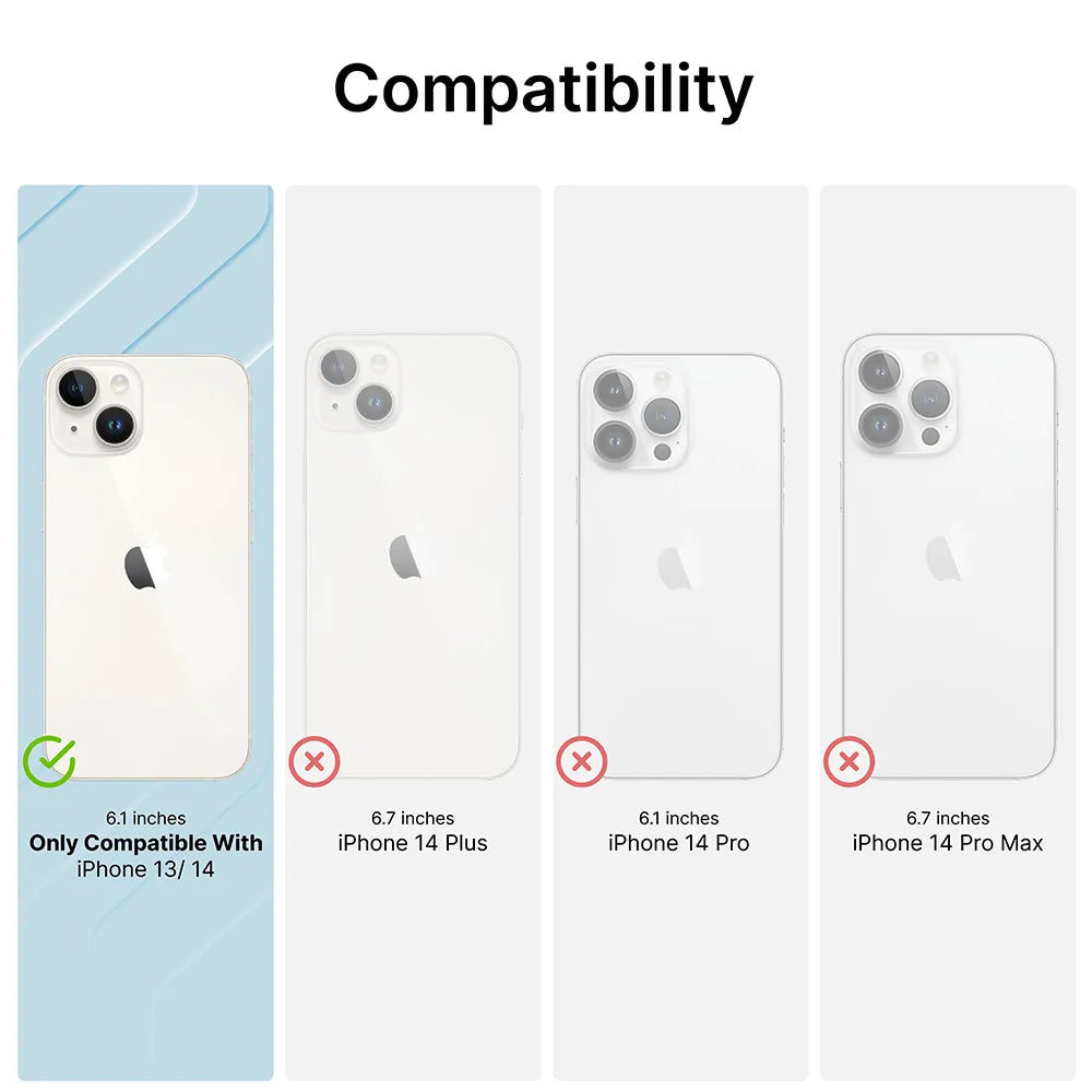 iPhone 14 Case with MagSafe Compatibility - Slim Protective Cover for Everyday Use, Work & Travel