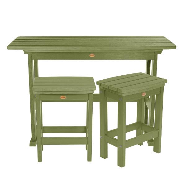 Lehigh 3-Piece Counter Height Balcony Set - Outdoor Patio Furniture for Small Spaces, Bistro Dining, and Apartment Living