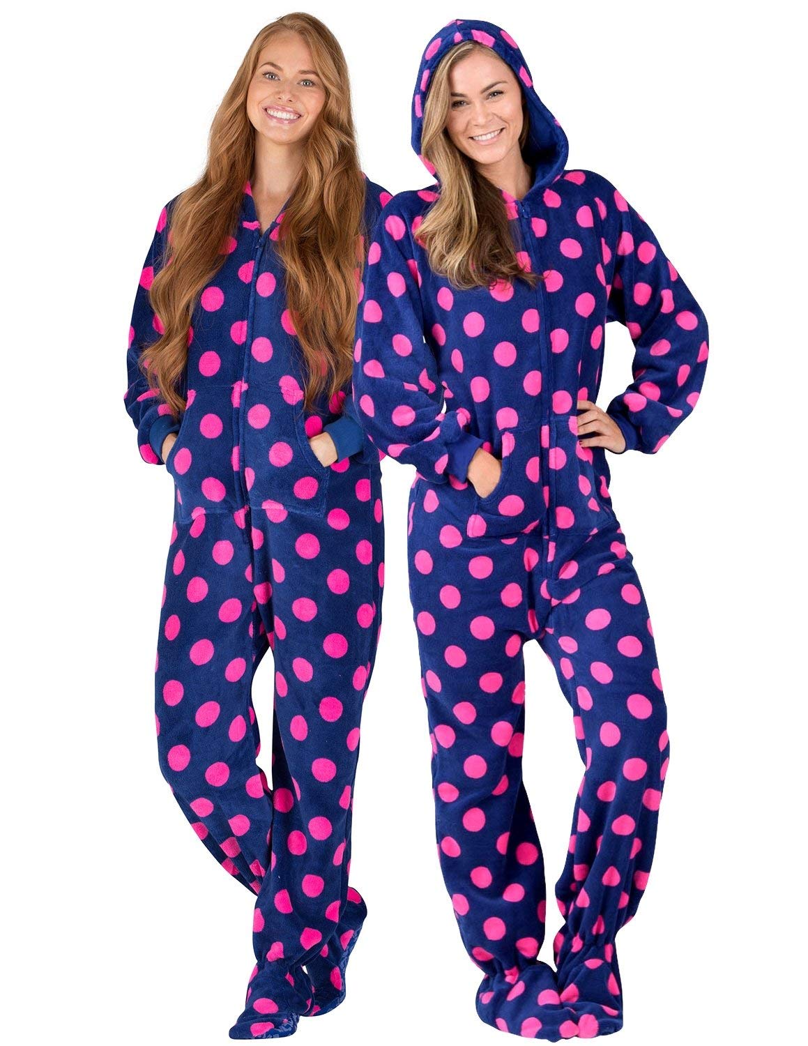 Cozy Adult Chenille Footed Pajamas - Unisex Hoodie Onesie Jumpsuit for Men & Women | Warm Winter Sleepwear for Lounging, Movie Nights & Cold Weather Comfort