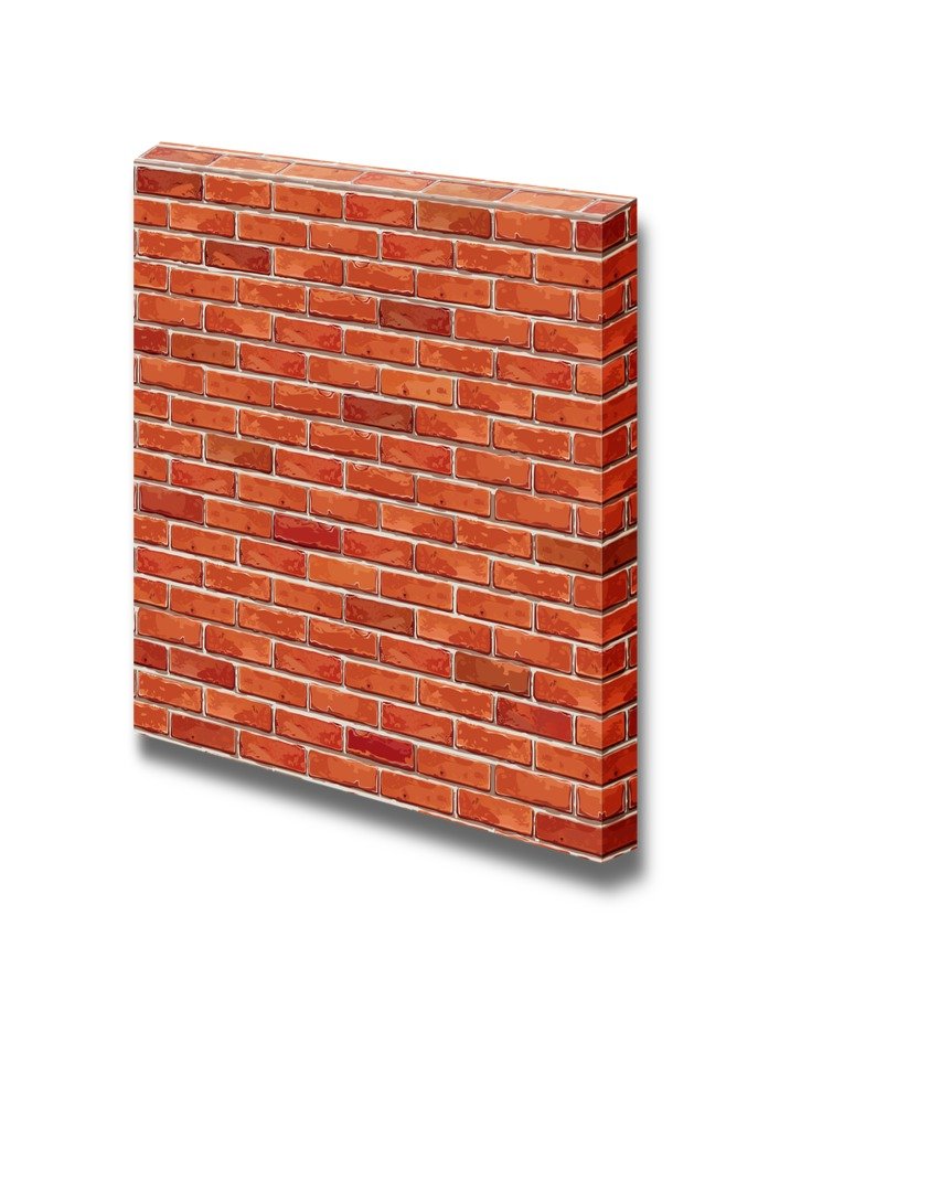 Wall26 - Premium Canvas Prints Wall Art - Seamless Red Brick Wall Design | Modern Home & Office Decor - 24