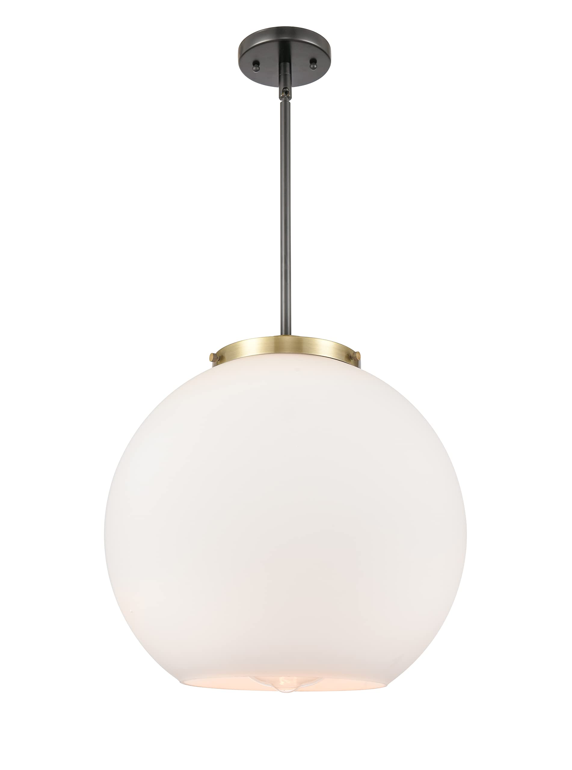 Innovations 221-1S-BAB-G121-16-LED Modern LED Pendant Light - Ballston Collection - Sleek Hanging Fixture for Kitchen Island, Dining Room & Living Room Lighting