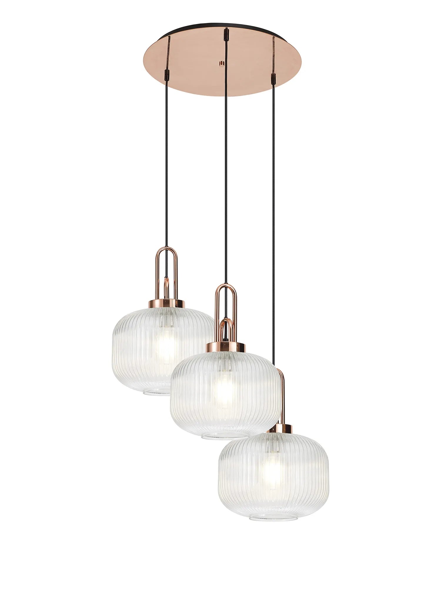 Stylish Cadiz 3-Light Cluster Pendant - Modern Ceiling Lighting Fixture for Dining Room, Kitchen Island & Living Room Decor
