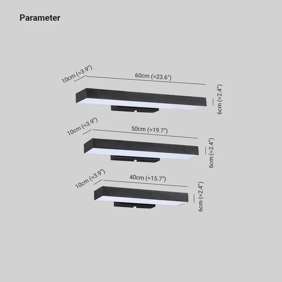 Modern Outdoor Wall Lights with Motion Sensor - Black, Weatherproof LED Exterior Lighting for Porch, Garage, Garden & Patio Security