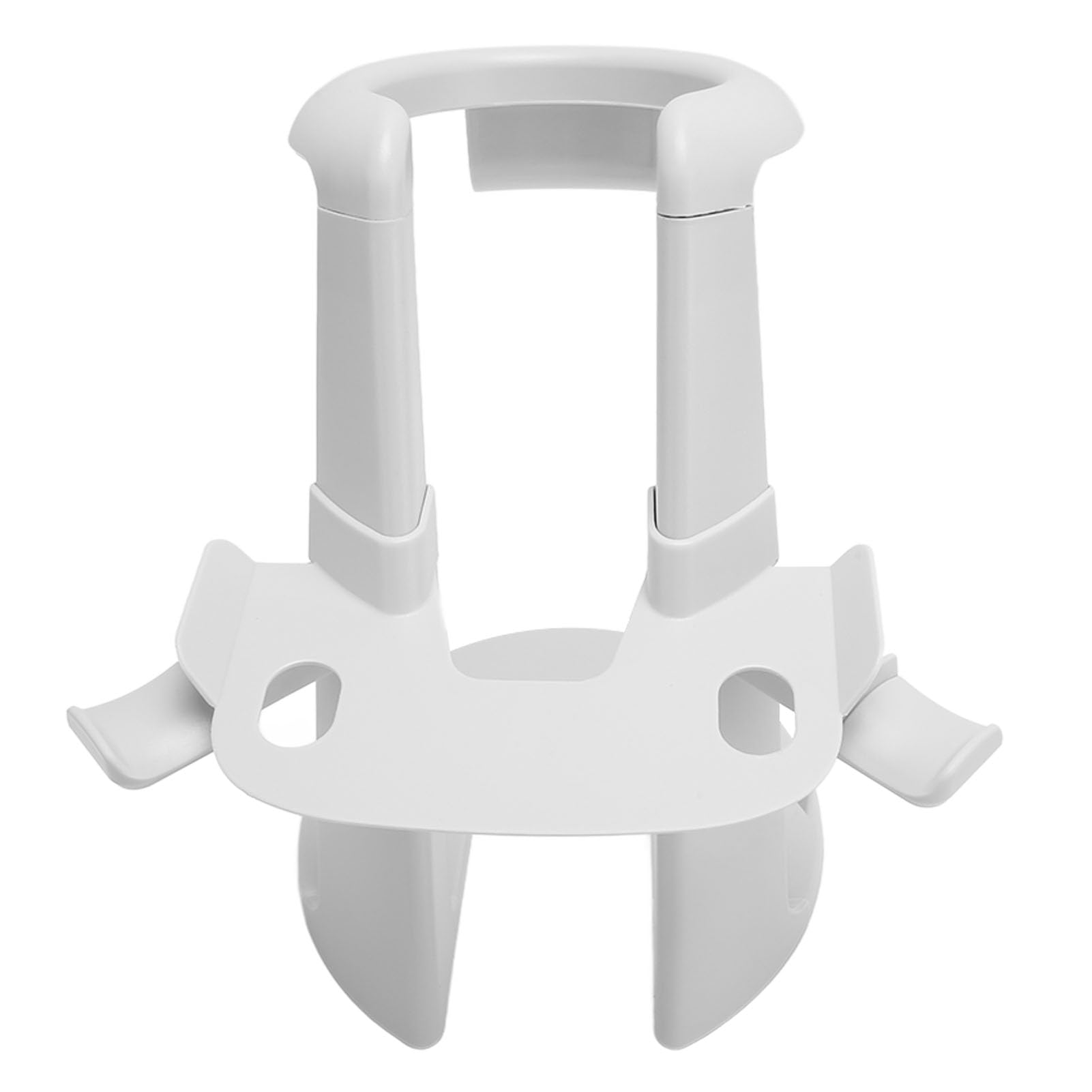 VR Headset Stand & Controller Holder for Oculus Quest 1/2 & Rift S - White | Wall Mount Display Organizer for VR Gaming Accessories | Perfect for Living Room, Bedroom, or Gaming Setup