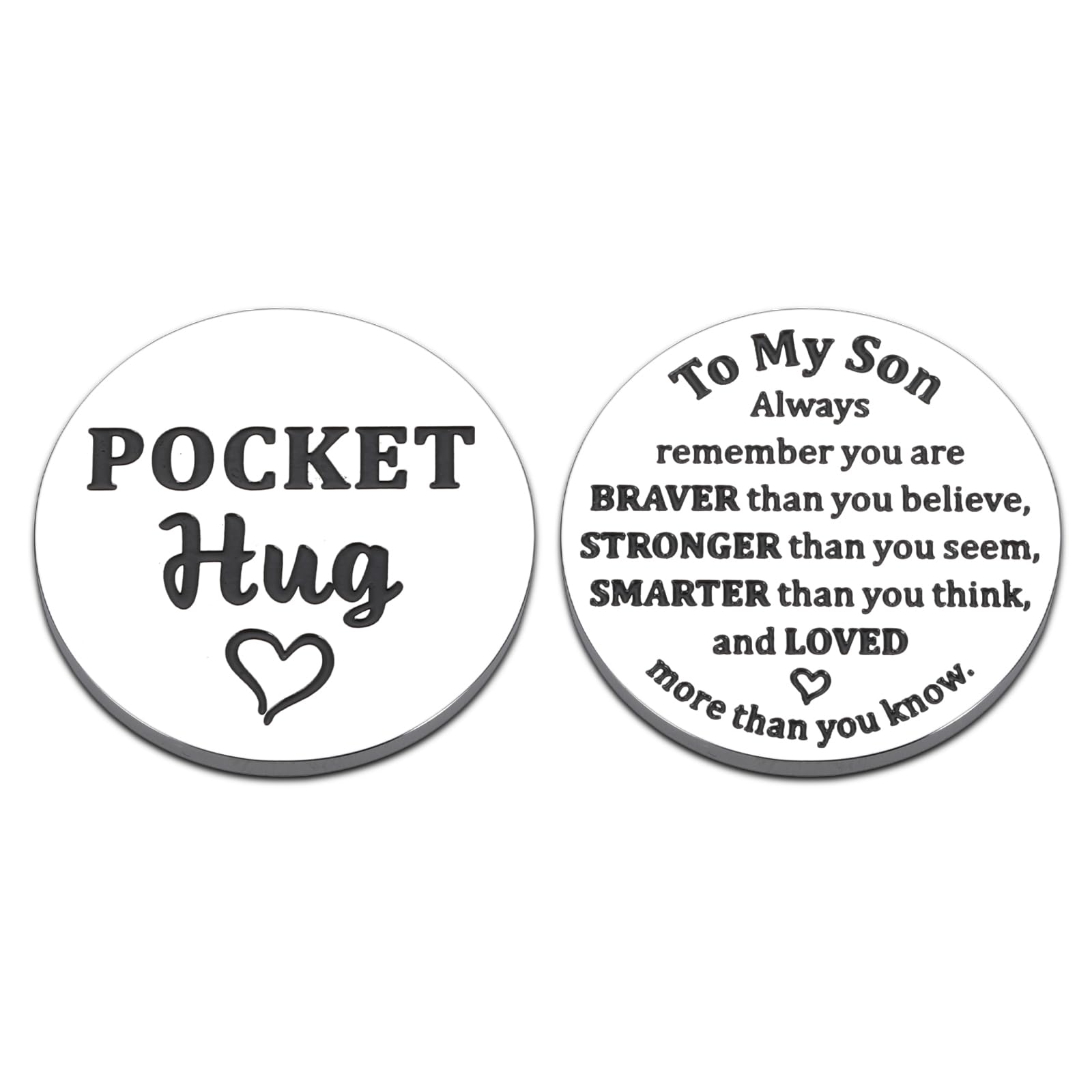 Best Gifts for Adult Sons - Thoughtful Present Ideas for Men in Their 20s | Valentine's Day, Birthday & College Gifts from Mom | Pocket Hug Token for Teen Boys (16+) - Perfect for Graduation, Holidays & Long-Distance Relationships