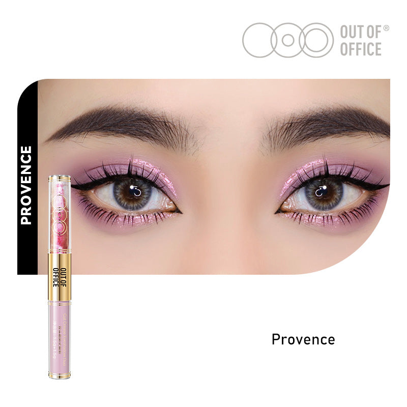 OUT OF OFFICE Dual Ended Liquid Eyeshadow - Long Lasting Waterproof Eye Makeup for Day & Night Wear - Perfect for Parties, Weddings & Everyday Glam
