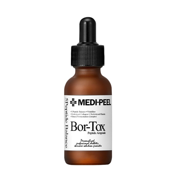 Medi Peel Bor Tox Peptide Ampoule - Anti-Aging Serum for Wrinkles & Fine Lines, Skin Brightening & Hydration - Perfect for Night Routine & Daily Skincare Regimen