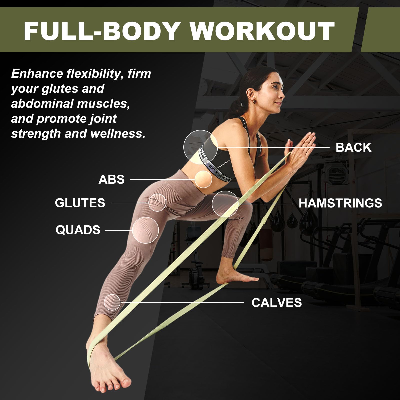 Premium VRTX Fabric Resistance Bands for Men & Women - Soft Mesh Exercise Bands for Full Body Workouts, Yoga, Stretching & Strength Training | Non-Slip, Durable Elastic Straps | Perfect for Home Gym, Physical Therapy & Fitness Classes