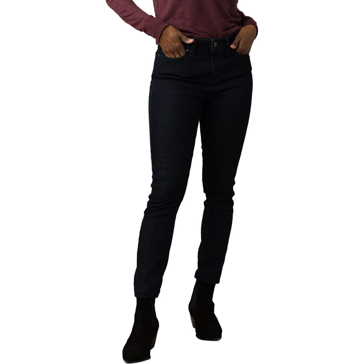 prAna Women's Sienna Jean - Rinse Wash Denim Pants, Regular Fit 0/Reg | Comfortable & Stylish for Casual Wear, Work & Travel