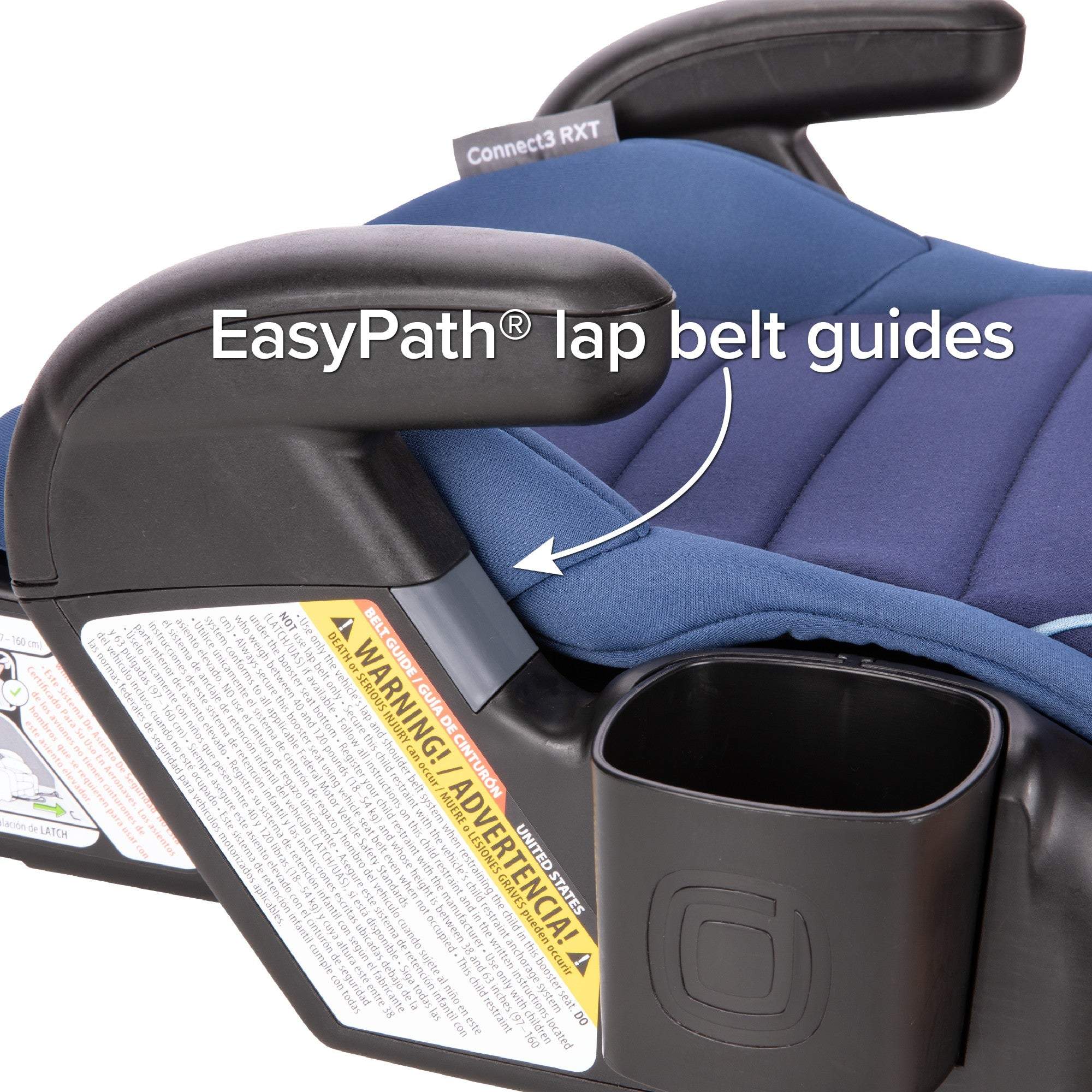 Diono Connect3 RXT Backless Booster Car Seat - 2 Pack | Safe & Comfortable for Kids 4-12 Years | Perfect for School, Travel & Everyday Use