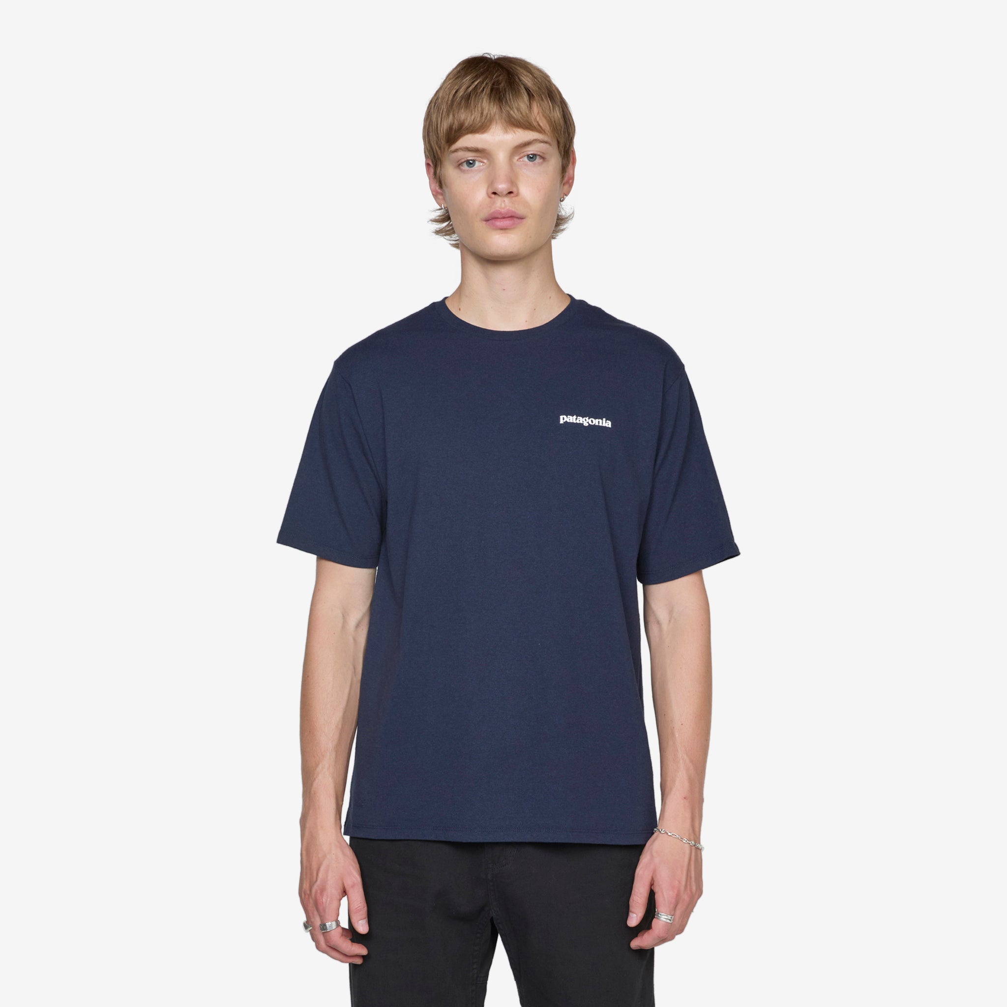 P6 Logo Responsibility T-Shirt - New Navy Blue Cotton Tee for Men & Women | Casual Wear, Street Style, Everyday Comfort