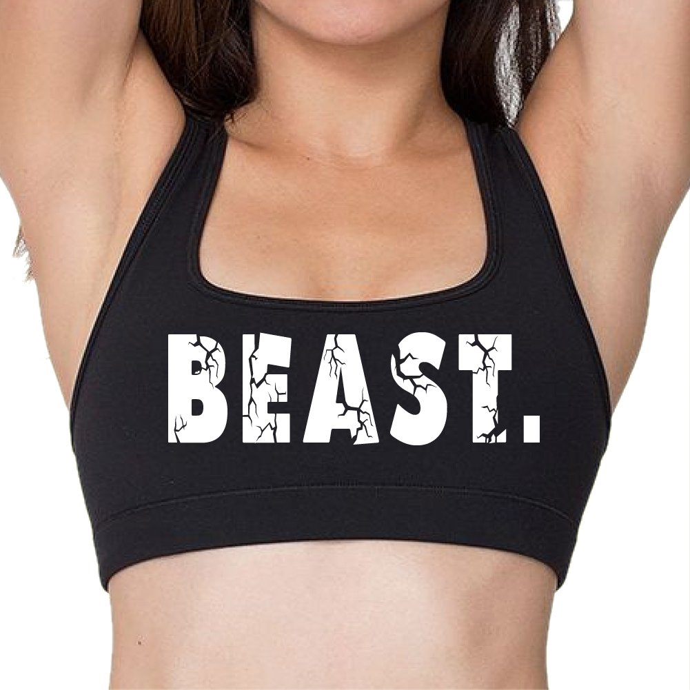 FTD Apparel Women's Beast Active Sports Bra - High Impact Workout, Running, Yoga & Gym Support - Moisture Wicking & Breathable for Maximum Comfort