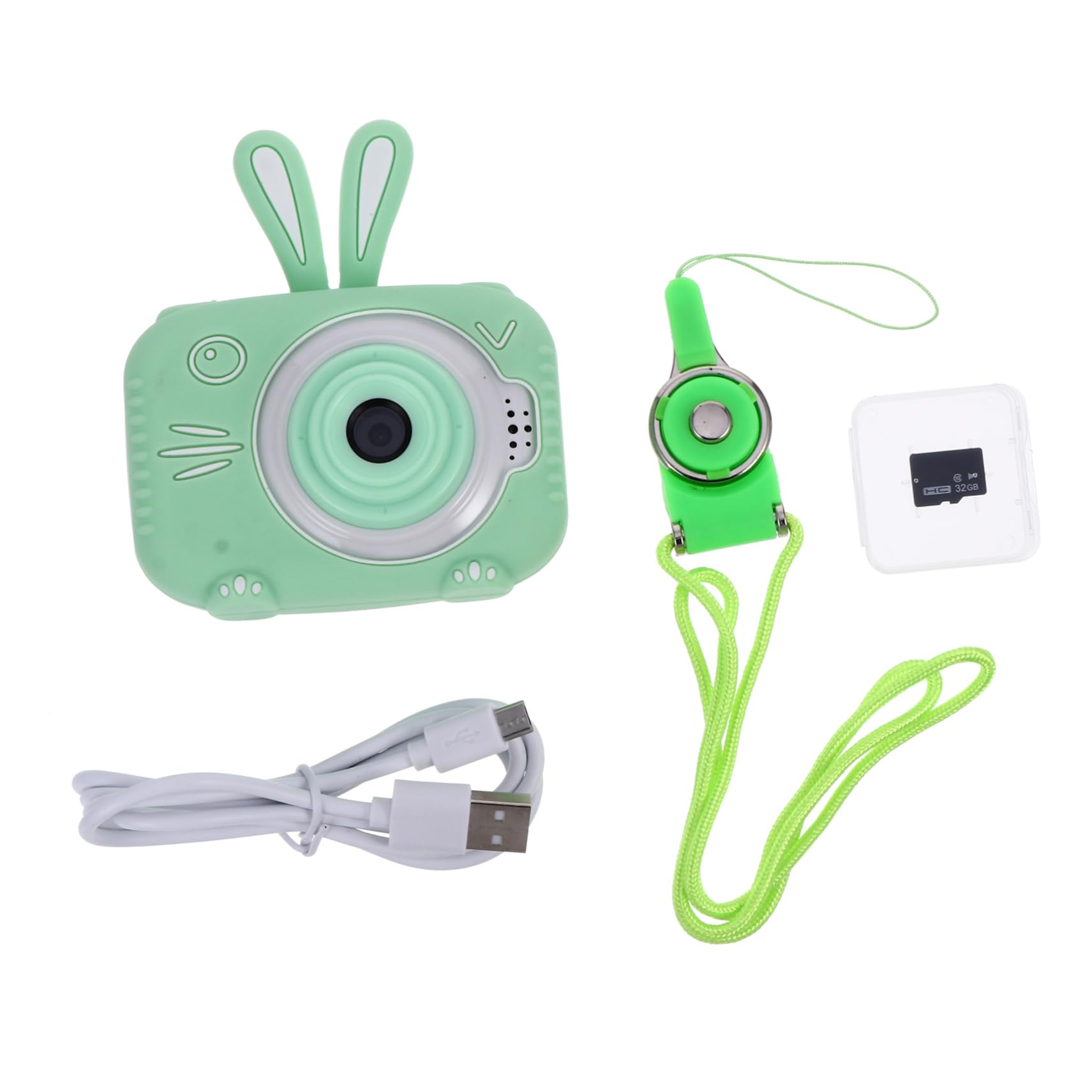 iBasenice X5 Kids Digital Camera - 2 Pack Child Camcorder Toy with Rabbit Silicone Case, Mini Video Camera for Boys & Girls Ages 3-8 - Perfect for Easter Basket Stuffers, Birthday Gifts, Travel & Outdoor Adventures