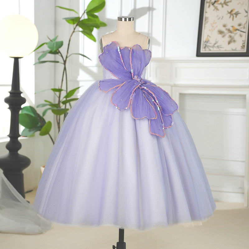 Purple Pageant Princess Dress for Baby Girls - Elegant Prom Gown for Special Occasions | Perfect for Weddings, Birthday Parties & Photo Shoots