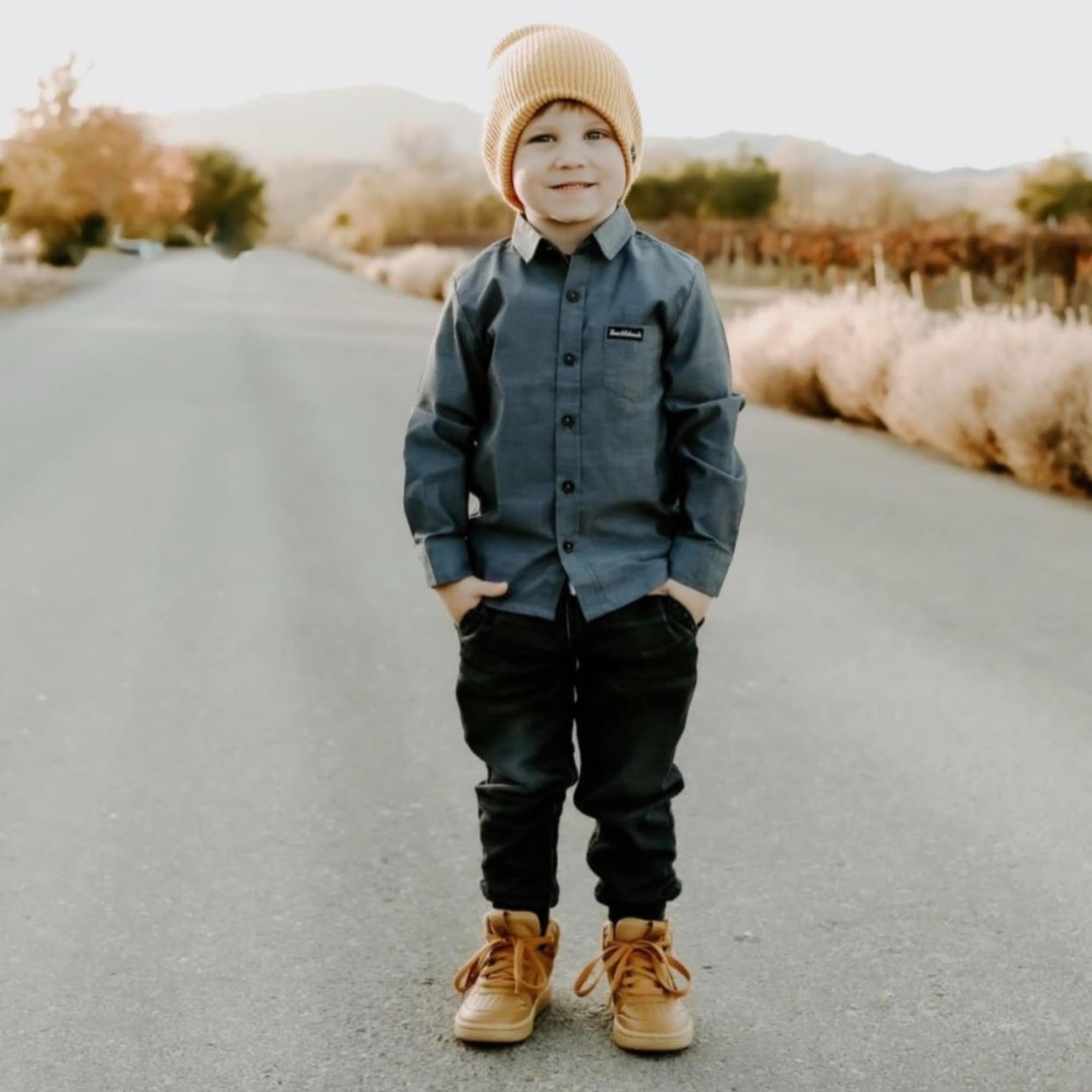 Adorable Striped Baby Beanie Hat for Boys - Soft & Warm Newborn to Toddler Winter Hat - Perfect for Outdoor Play, Photo Shoots & Gifts