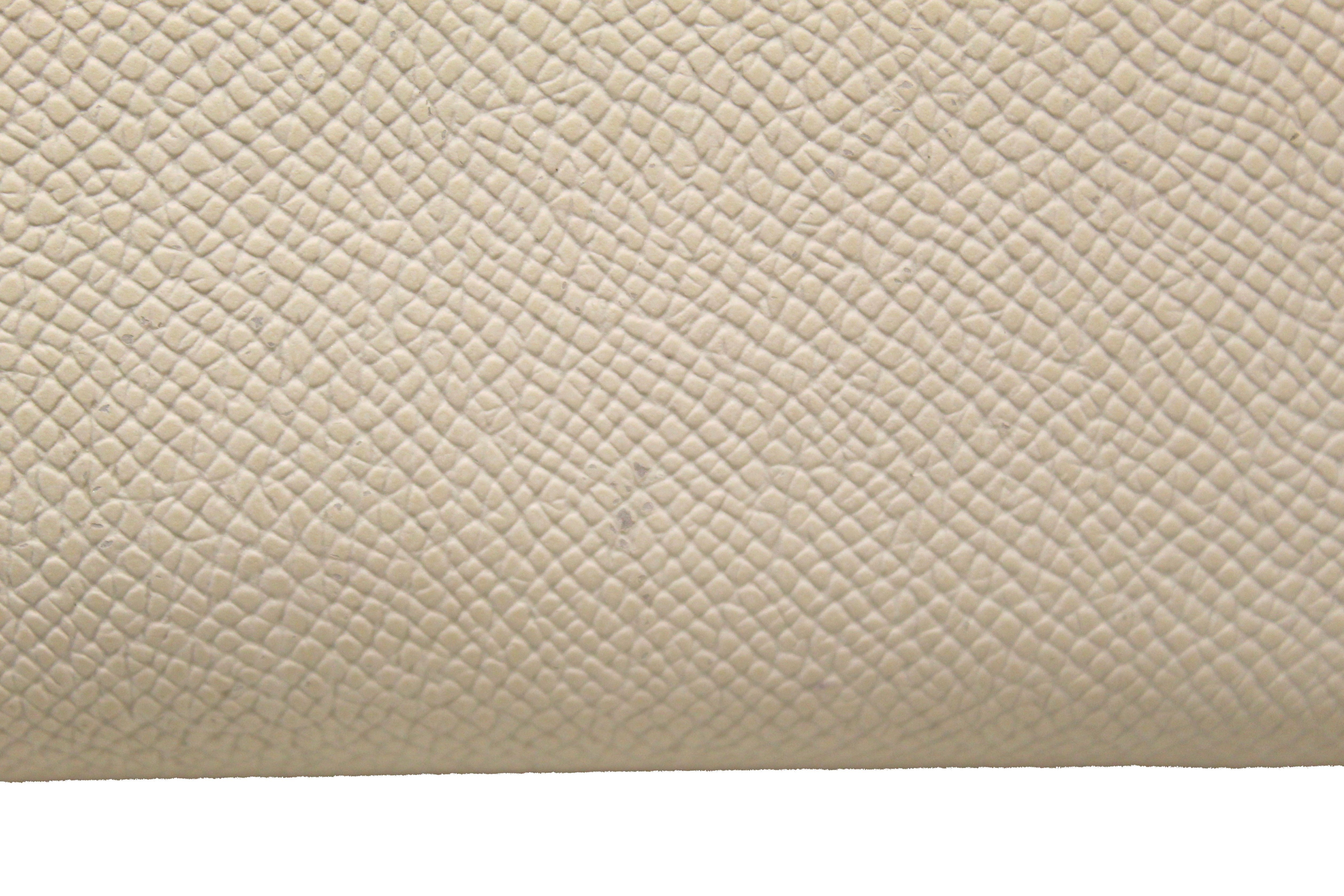 Authentic Hermes White Epsom Leather Azap Silk'In Classic Wallet for Women | Luxury Designer Card Holder & Money Organizer | Perfect for Everyday Use, Travel & Gifting