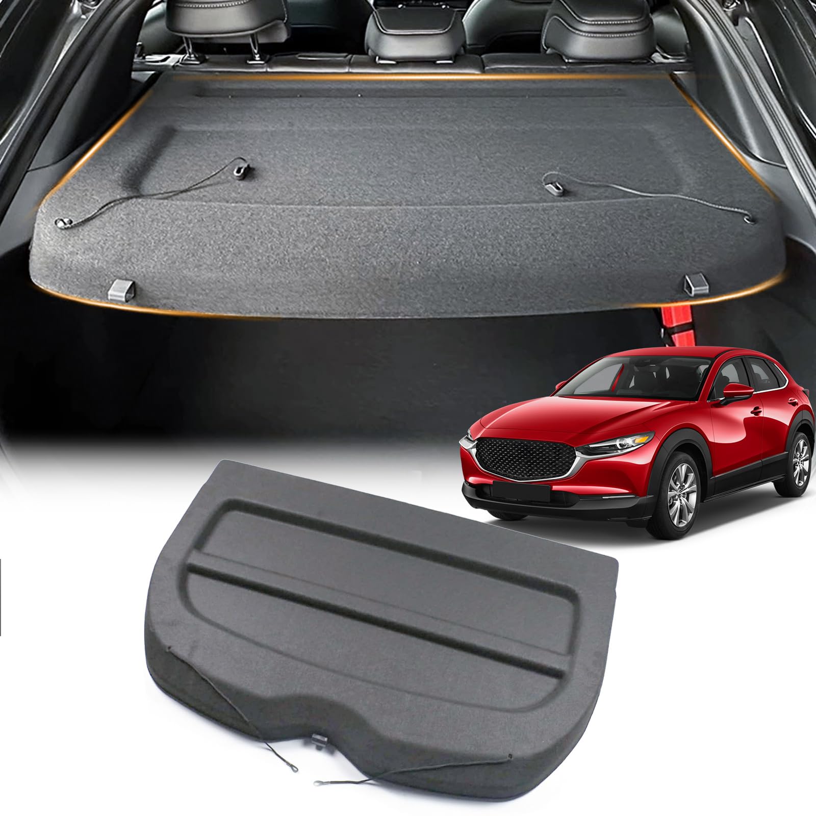 Mazda CX-30 Cargo Cover (2020-2025) | Retractable Trunk Shade & Luggage Protector | Perfect for Road Trips & Grocery Hauling