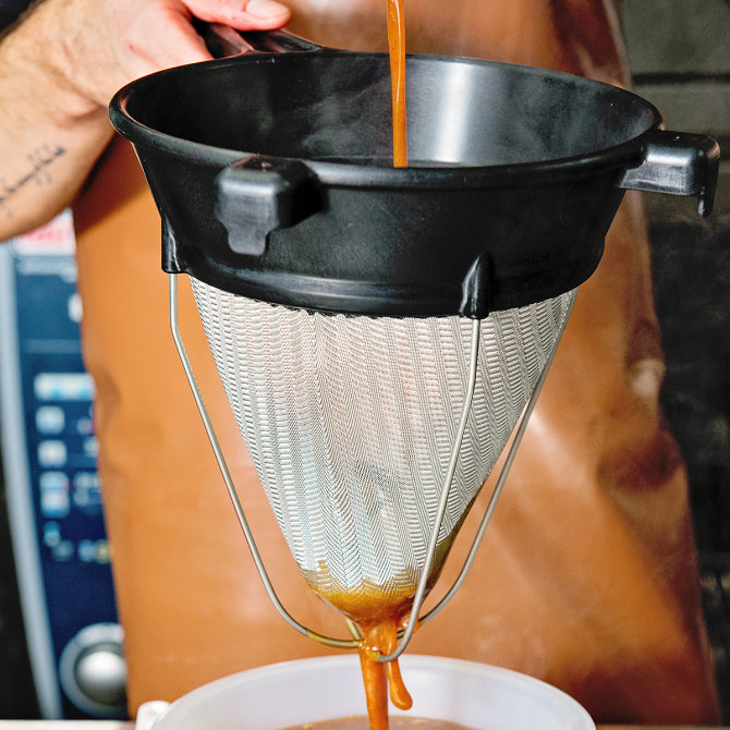 Matfer Exoglass Reinforced Strainer - Professional Kitchen Sieve for Baking, Cooking & Food Prep - Durable Fine Mesh Sifter for Flour, Sugar & Powder Ingredients