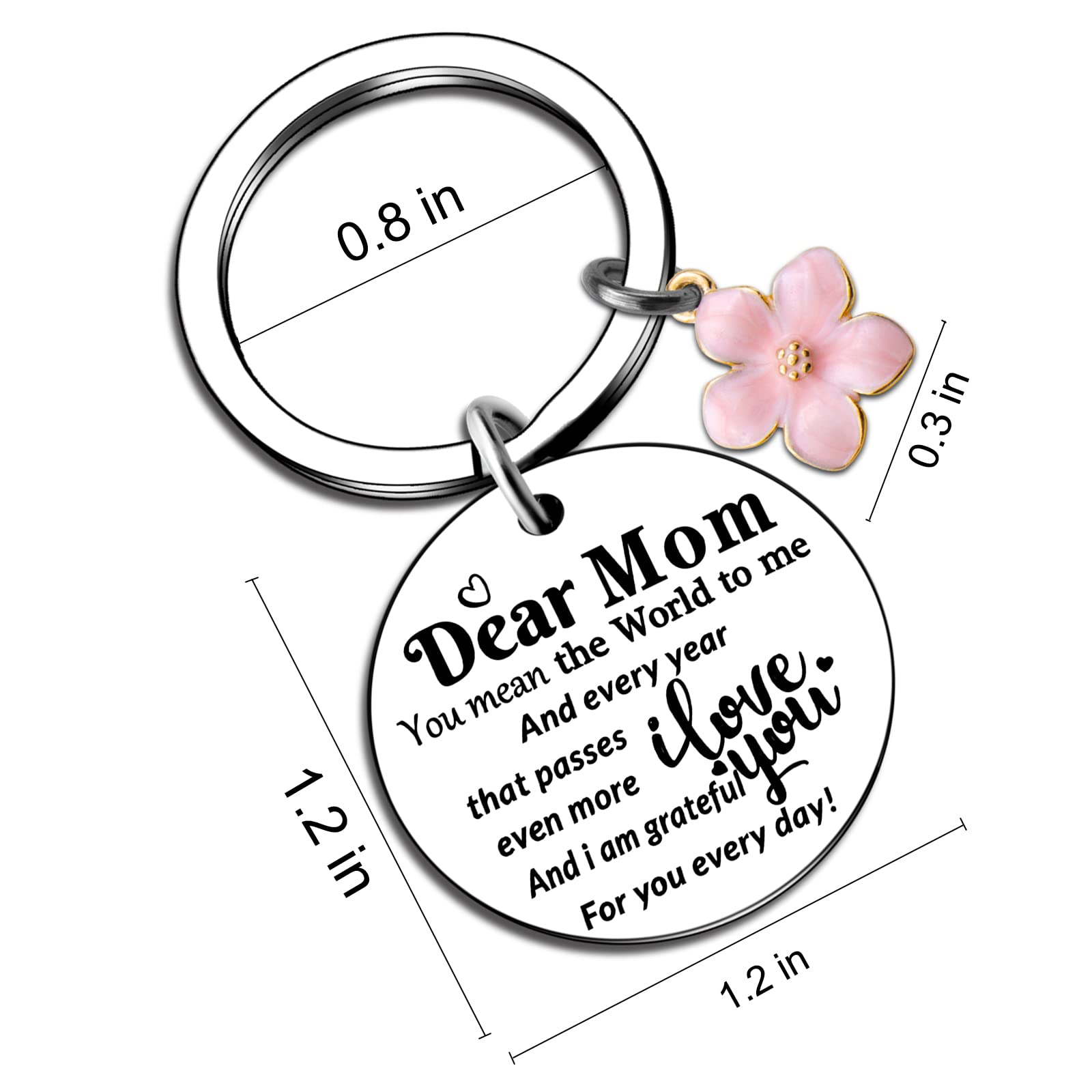 igvean Personalized Mother's Day Gifts for Mom - Custom Keychain Jewelry Accessories from Daughter - Christmas & Birthday Present Ideas - Perfect for Special Occasions & Daily Wear