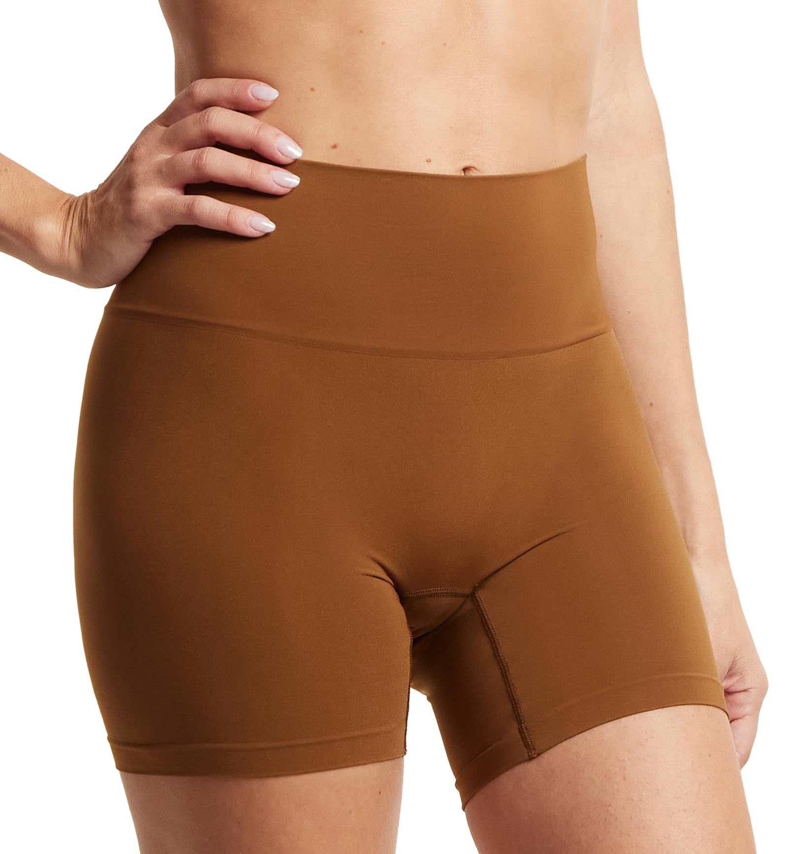 Hanky Panky Women's High-Rise Bike Shorts - Comfortable Boxer Shorts for Yoga, Workout & Lounge Wear