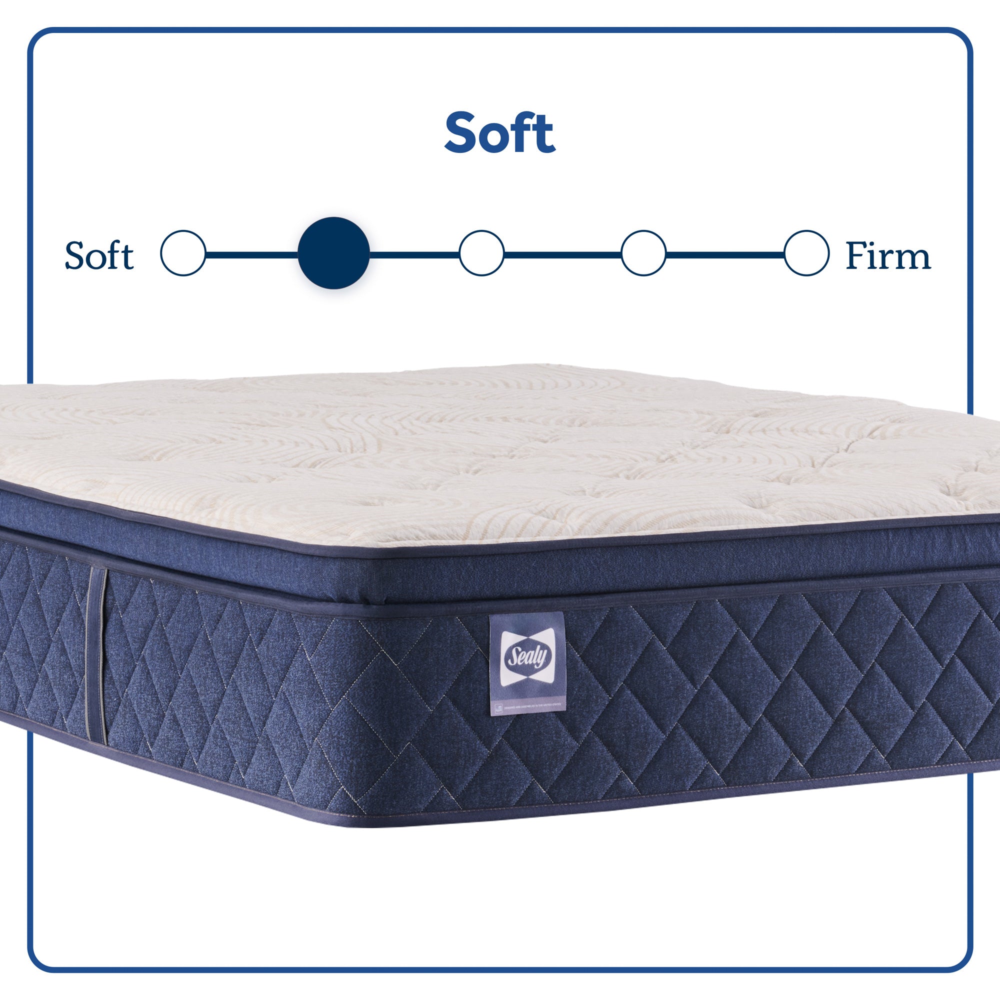 Sealy Safa Park Soft Pillowtop Mattress - Queen Size Plush Mattress for Side Sleepers | Pressure Relief & Back Support | Perfect for Master Bedrooms & Guest Rooms