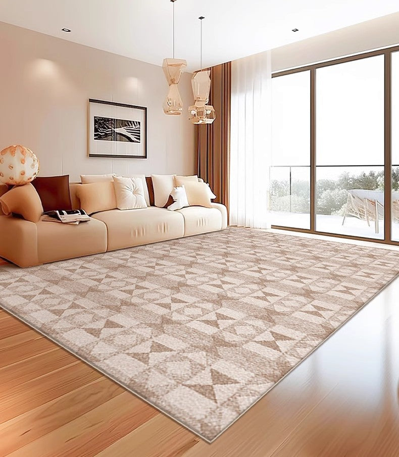 Modern Abstract Area Rugs - Large Non-Slip Dining Room Rug, Mid Century Living Room Carpet, Soft Bedroom Floor Mat - Perfect for Home Decor, Office & Dorm Room