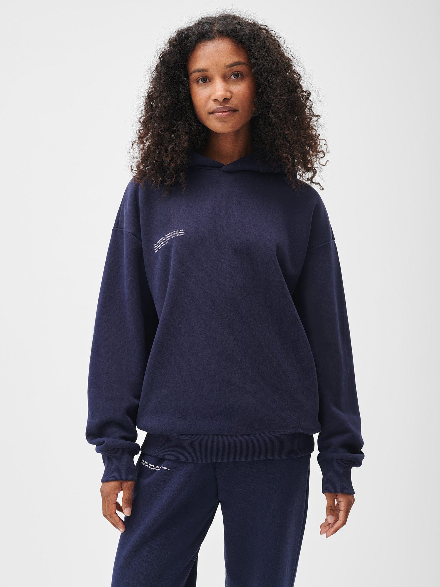 Women's 365 Heavyweight Fleece Hoodie - Soft Warm Pullover Sweatshirt for Casual Wear & Outdoor Activities (Navy Blue)