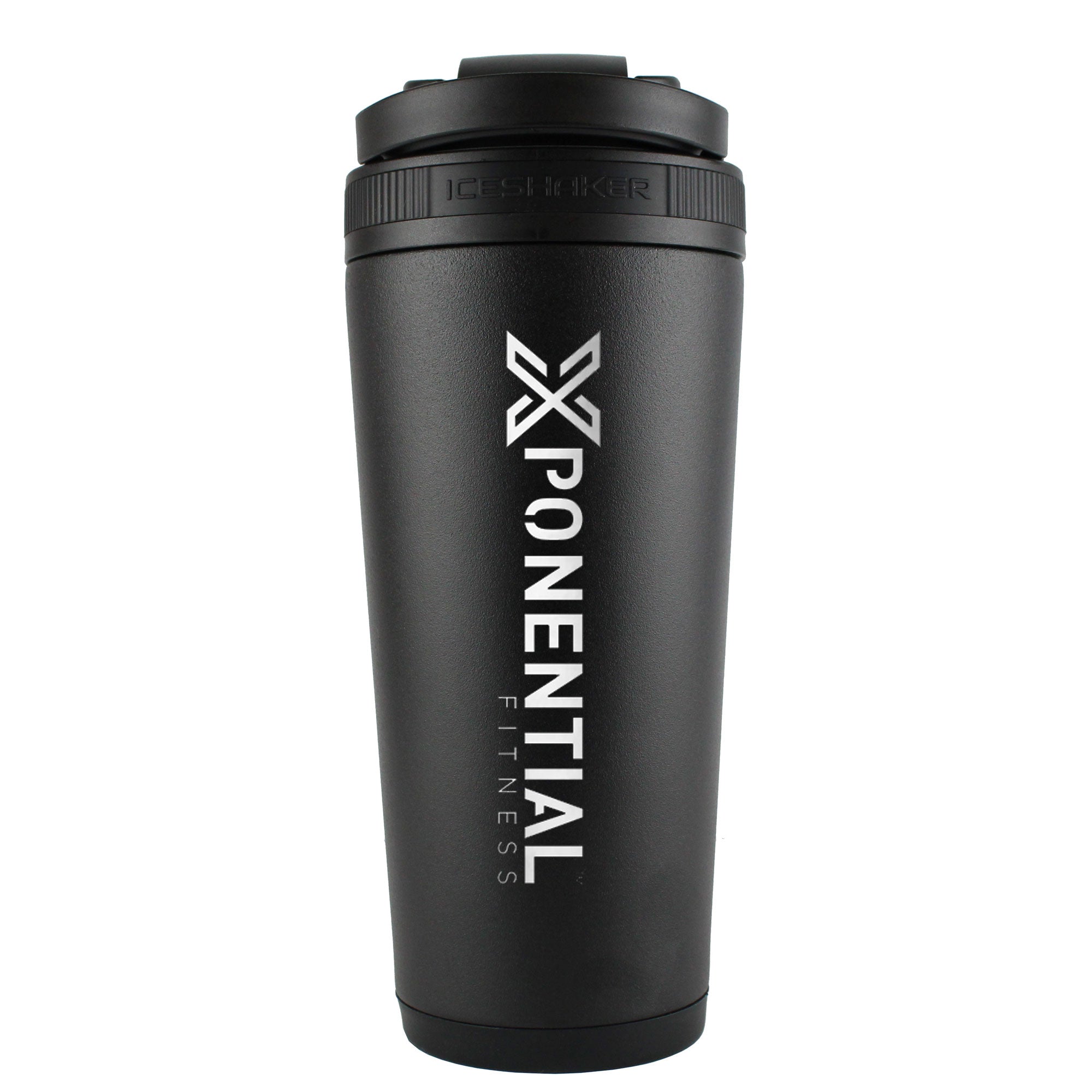 Xponential Fitness 26oz Black Ice Shaker Bottle - Insulated Stainless Steel Water Bottle for Gym, Workout & Protein Shakes - Leakproof & Sweatproof Design for Fitness Enthusiasts