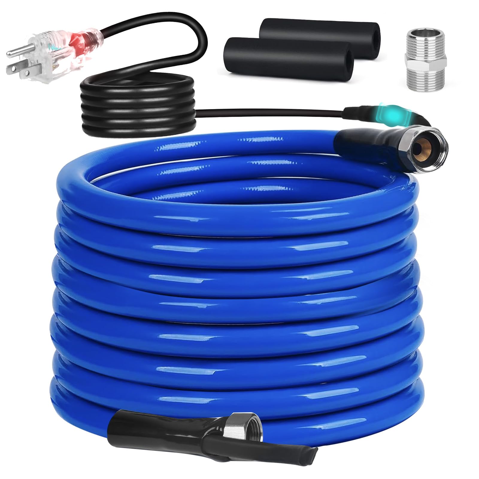 Heated RV Water Hose - 25FT Lead & BPA Free Drinking Hose with Thermostat, 1/2