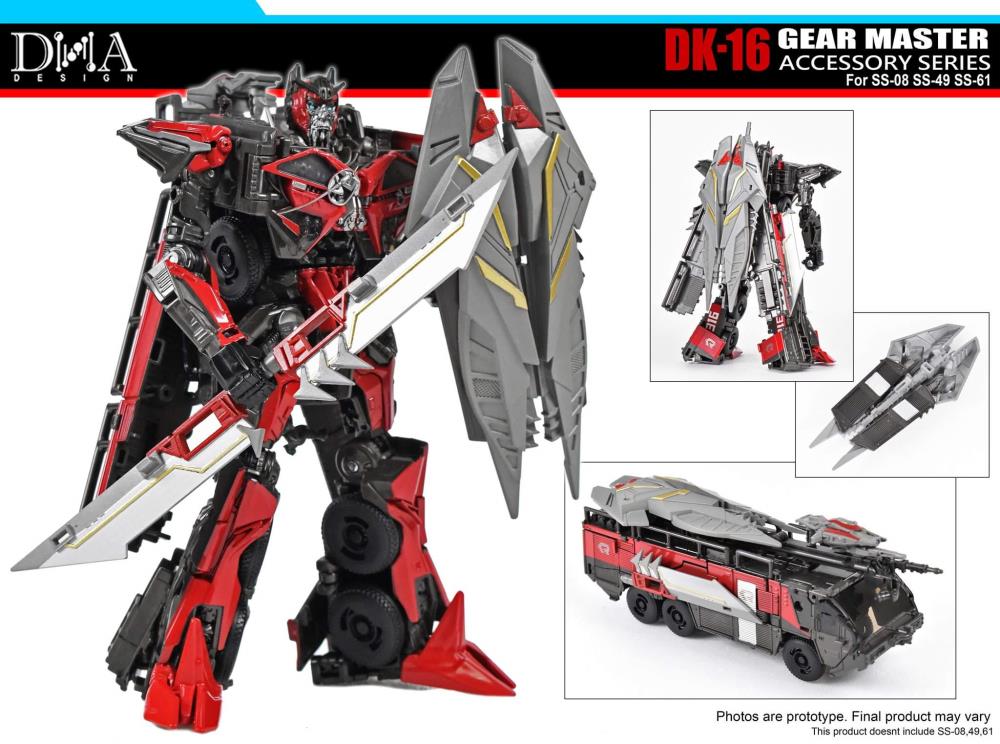 DNA Design DK 16 Gear Master Accessory Series - High-Quality Collectible Action Figure Accessories for Display & Customization | Perfect for Toy Photography, Diorama Building & Model Kit Enhancement