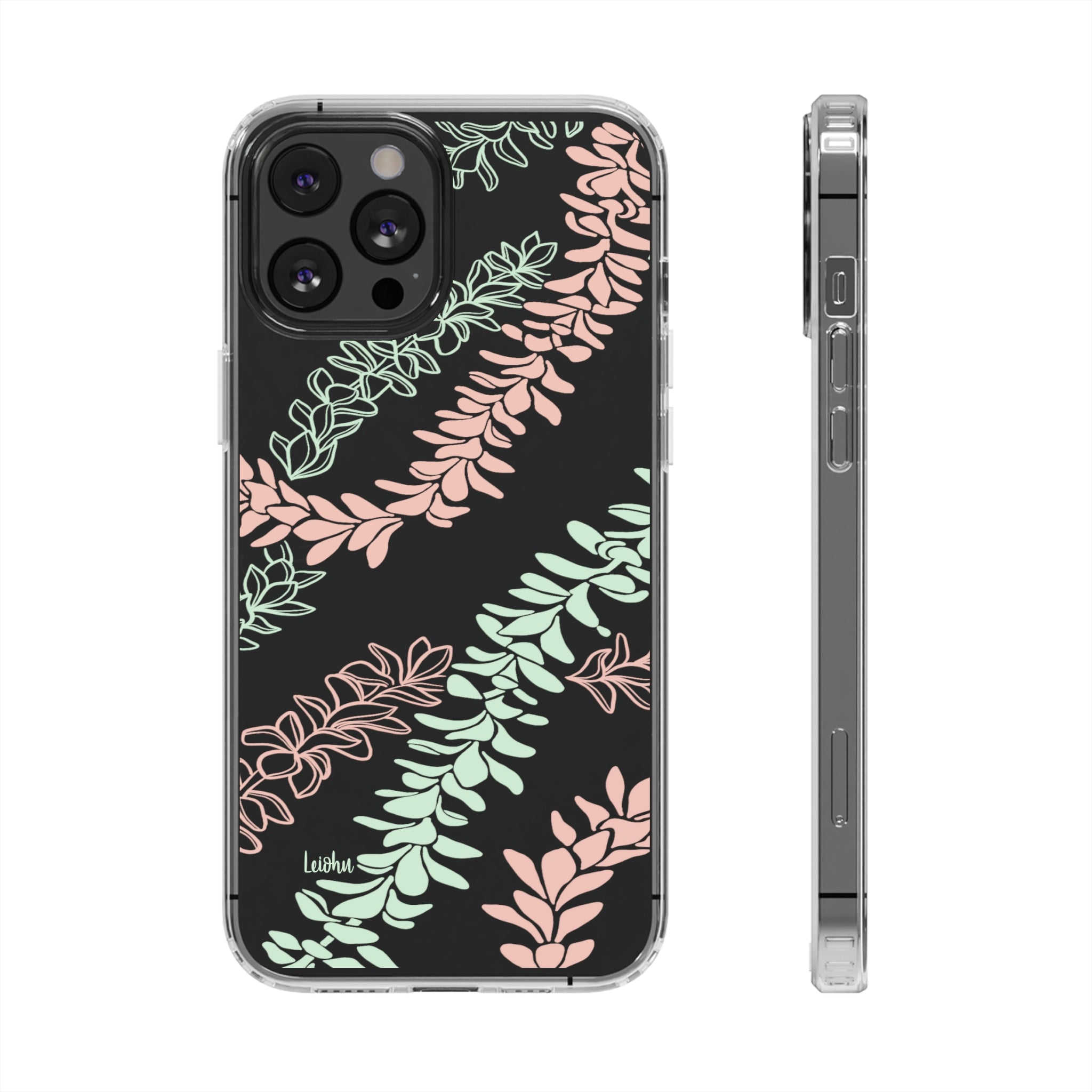 Groovy Pua Melia Clear Phone Case - Slim Protective Cover for iPhone 13, 12, 11 | Shatterproof & Scratch-Resistant | Perfect for Everyday Use, Travel & Outdoor Activities