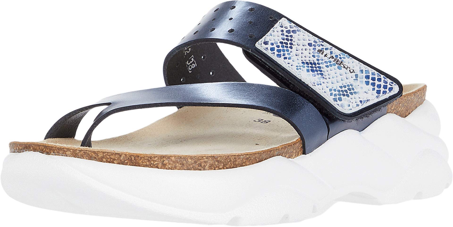 Mephisto Women's Clarie Cork Sandals - Comfortable Leather Walking Shoes with Arch Support | Perfect for Travel, Beach & Summer Outfits