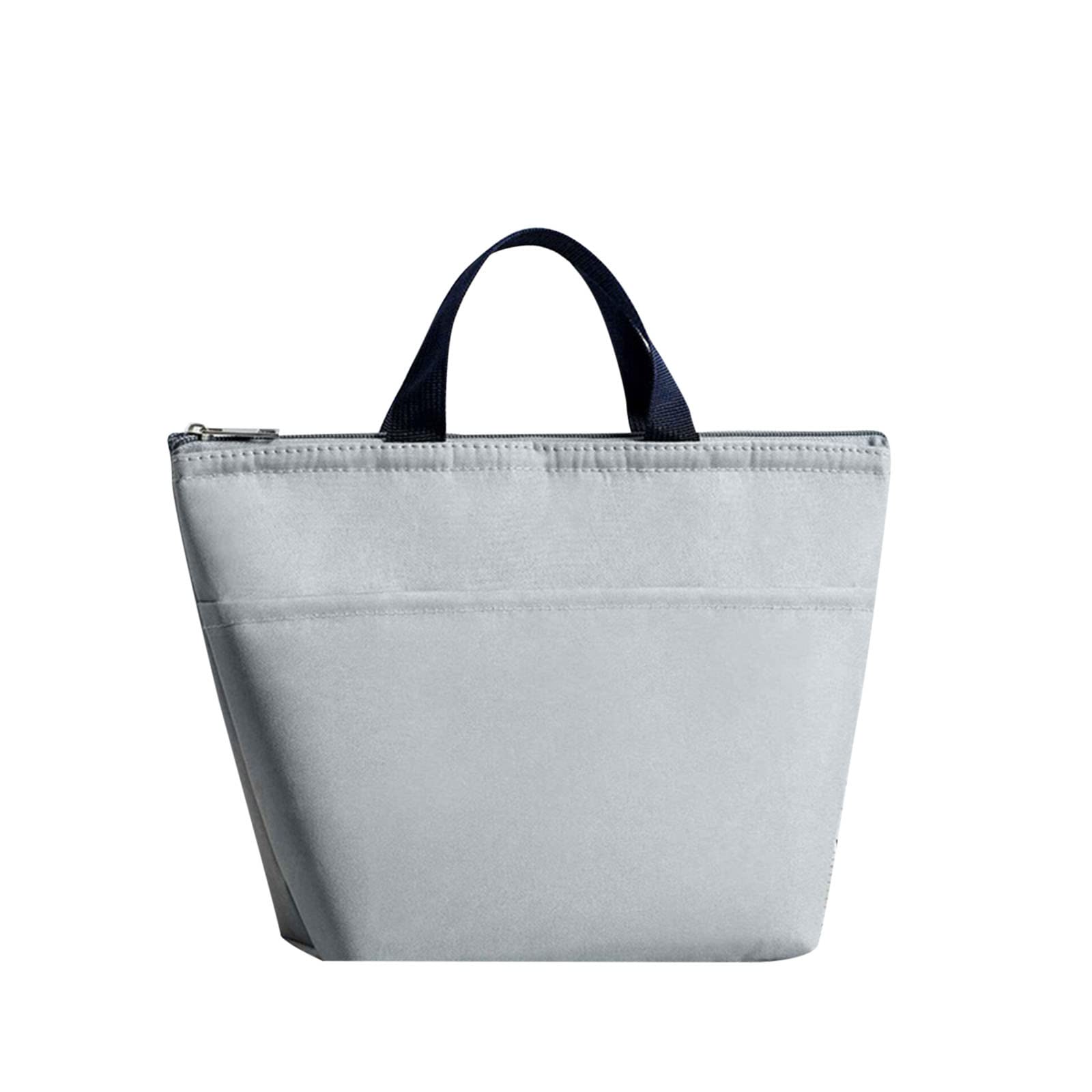 Premium Insulated Lunch Bag for Men - Thickened Waterproof Bento Box Tote - Portable Thermal Picnic Cooler Bag - Ideal for Office, School, Camping & Outdoor Activities (Grey, One Size)