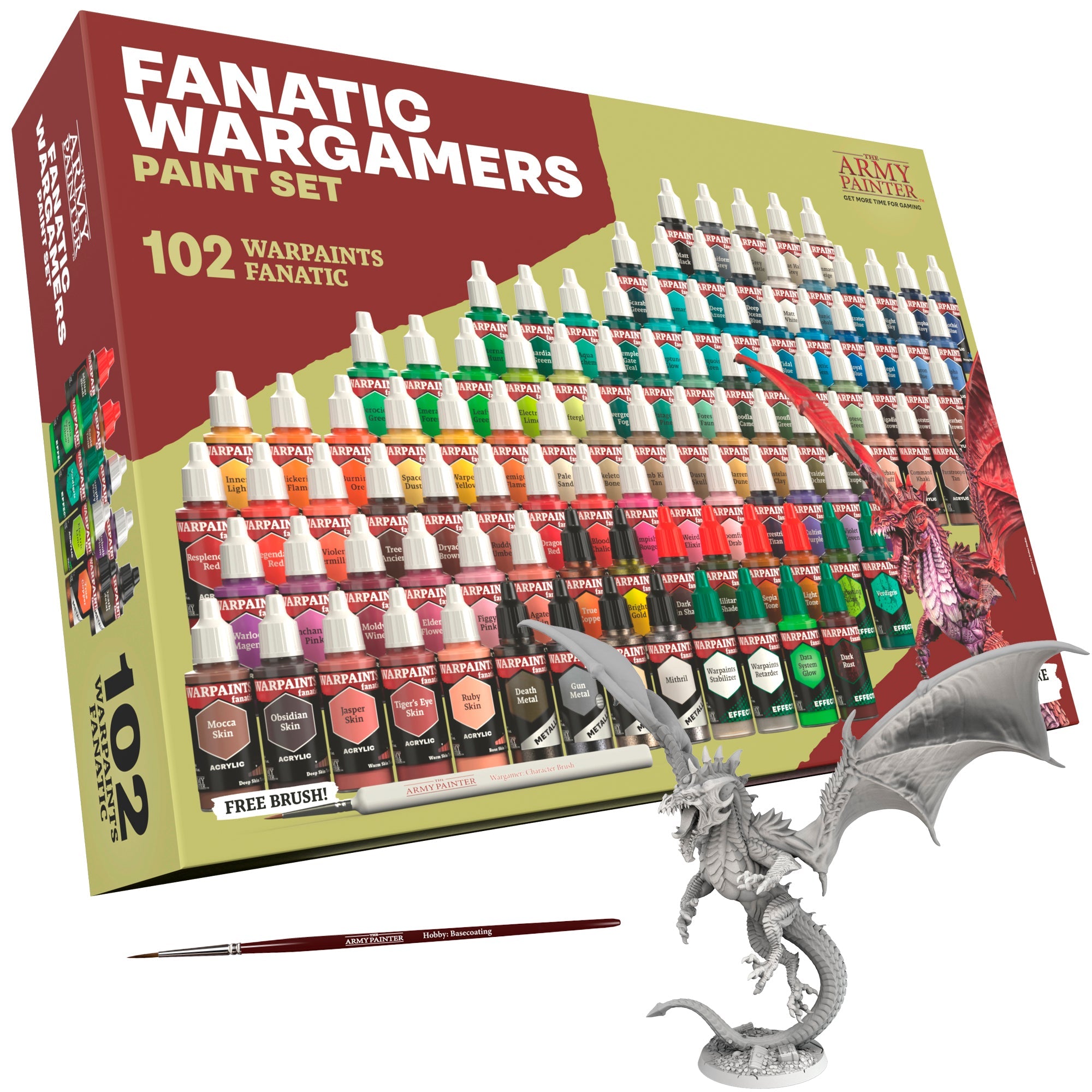 Warpaints Fanatic: Premium Wargamers Paint Set Combo for Miniature Tabletop Gaming - Perfect for Warhammer, D&D, and Model Painting