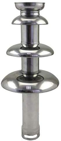 TECHTONGDA 4-Tier Electric Chocolate Fondue Fountain Machine - 6.6lb Stainless Steel Melting Pot with Digital Control (110V) - Perfect for Weddings, Parties, and Catering Events