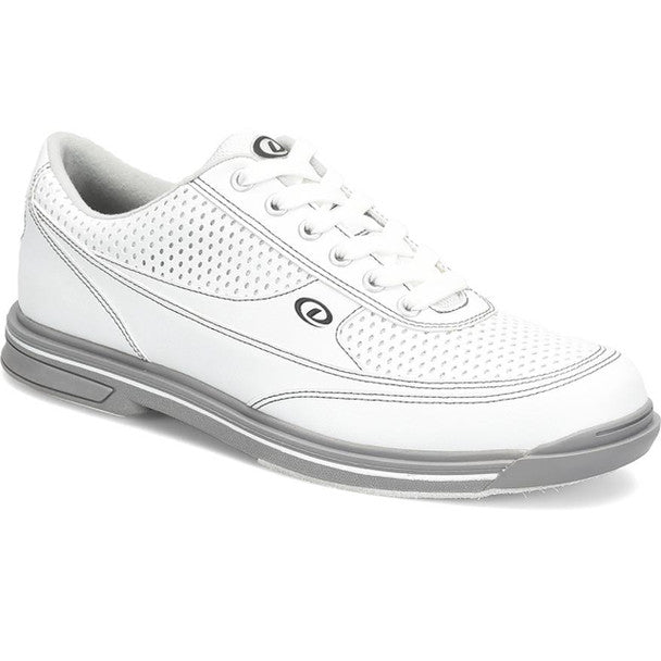 Dexter Turbo Pro Men's Bowling Shoes - White & Grey | Comfortable & Durable for League Play & Tournaments
