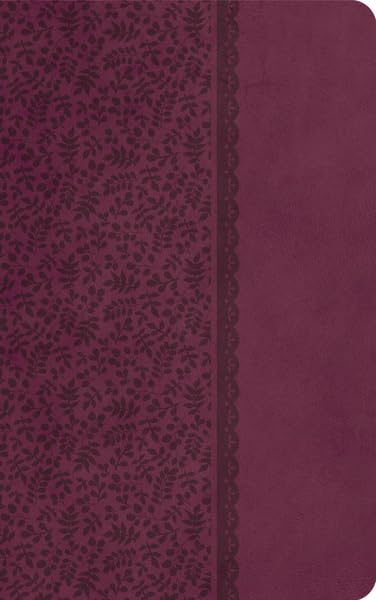 KJV Holy Bible Leathersoft UltraSlim - Classic Plum for Daily Devotion & Travel
