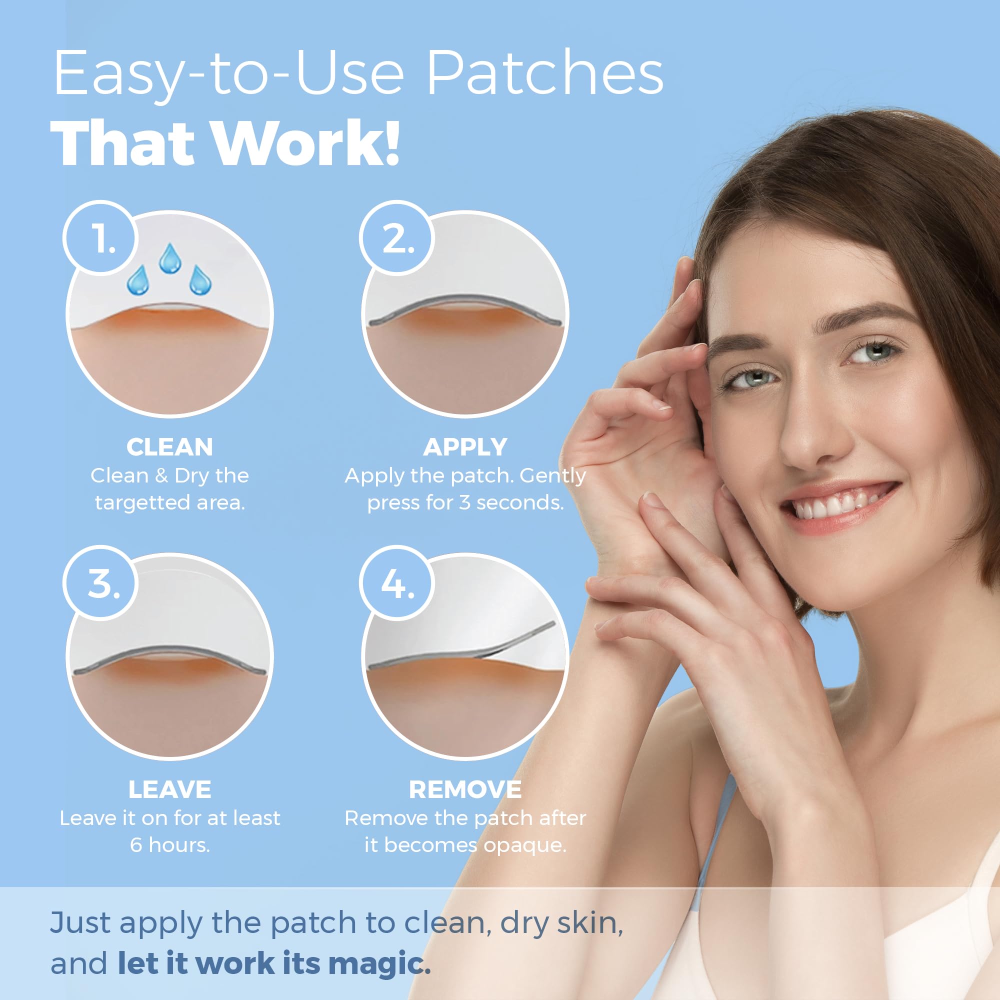 MEDca Acne Patches (56 Count) - Hydrocolloid Pimple Spot Treatment for Face, Absorbing Zit Cover Dots in Heart & Star Shapes | Perfect for Overnight Acne Treatment & Teen Skincare Care