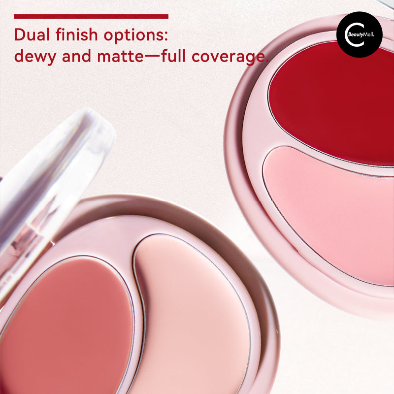 Joocyee Duo Blush & Highlighter Cream - Natural Glow Cheek & Face Luminizer for Day & Night Makeup | Perfect for Everyday Wear, Date Night & Special Occasions