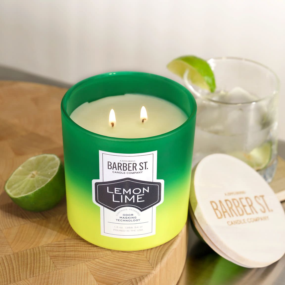 Barber Street Odor Masking Candle - Natural Scented Soy Wax Candle for Home, Salon & Barber Shop | Eliminates Unpleasant Smells | Long-Lasting Fragrance for Relaxation & Fresh Air