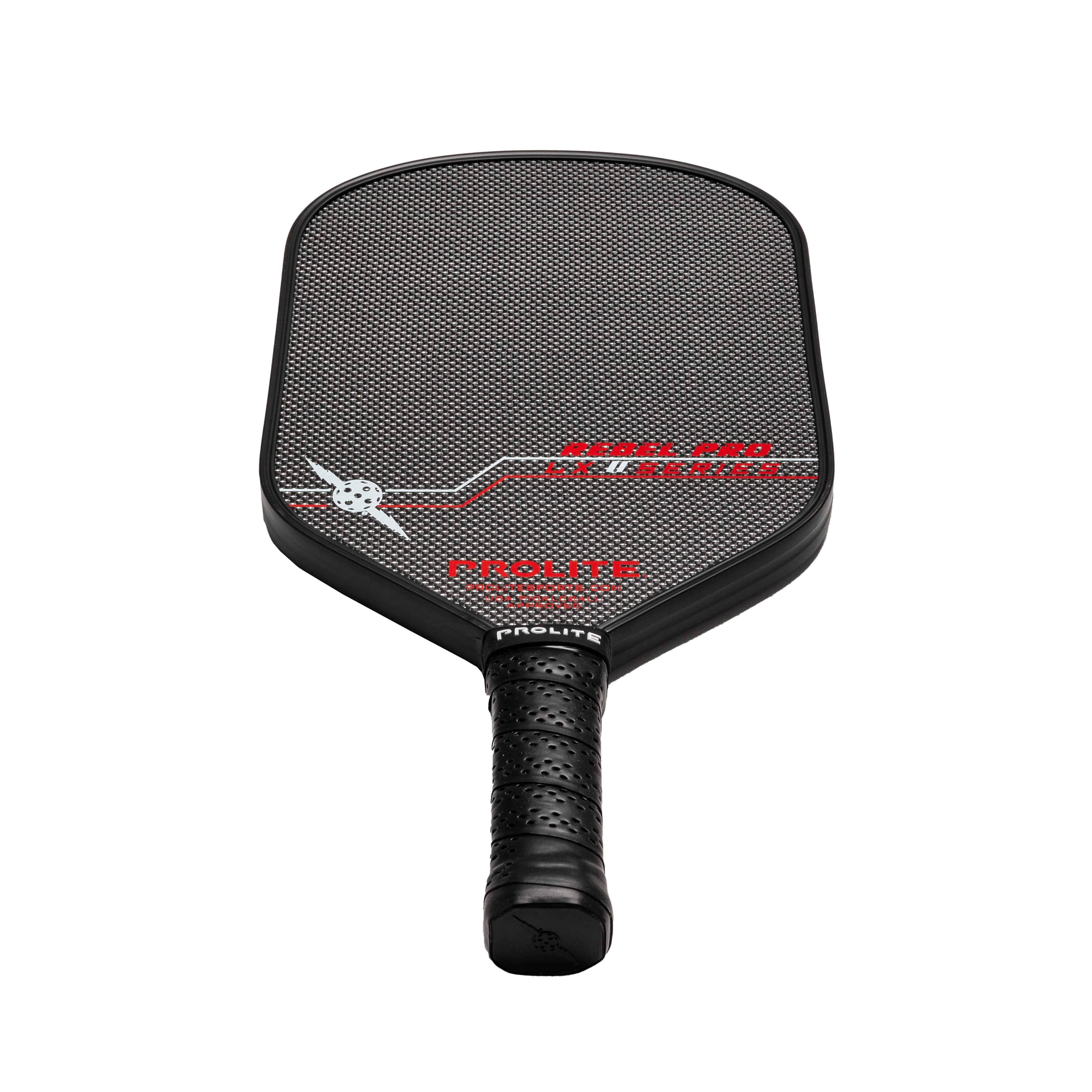 Prolite Rebel Pro LX Pickleball Paddle - Carbon Fiber Face with Cushion Grip - Lightweight & Durable for Competitive Play - Perfect for Tournaments & Recreational Games