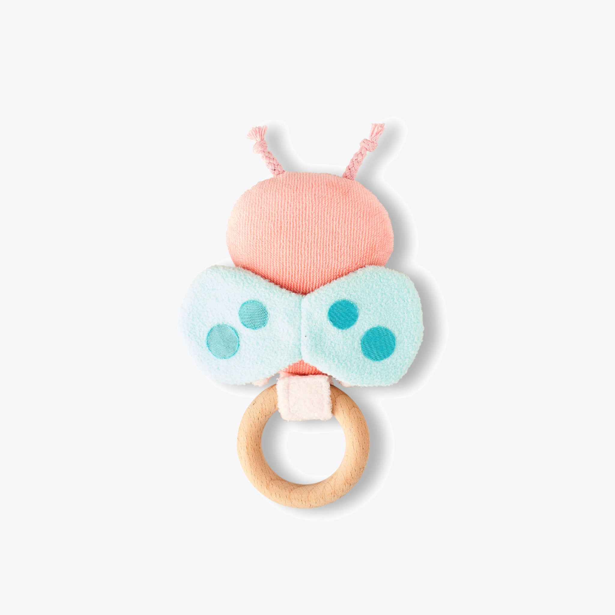 Ricebutter Baby Rattle Toy - Safe & Soft Teething Rattle for Infants & Toddlers - Perfect for Early Learning, Sensory Play & Soothing Teething Pain