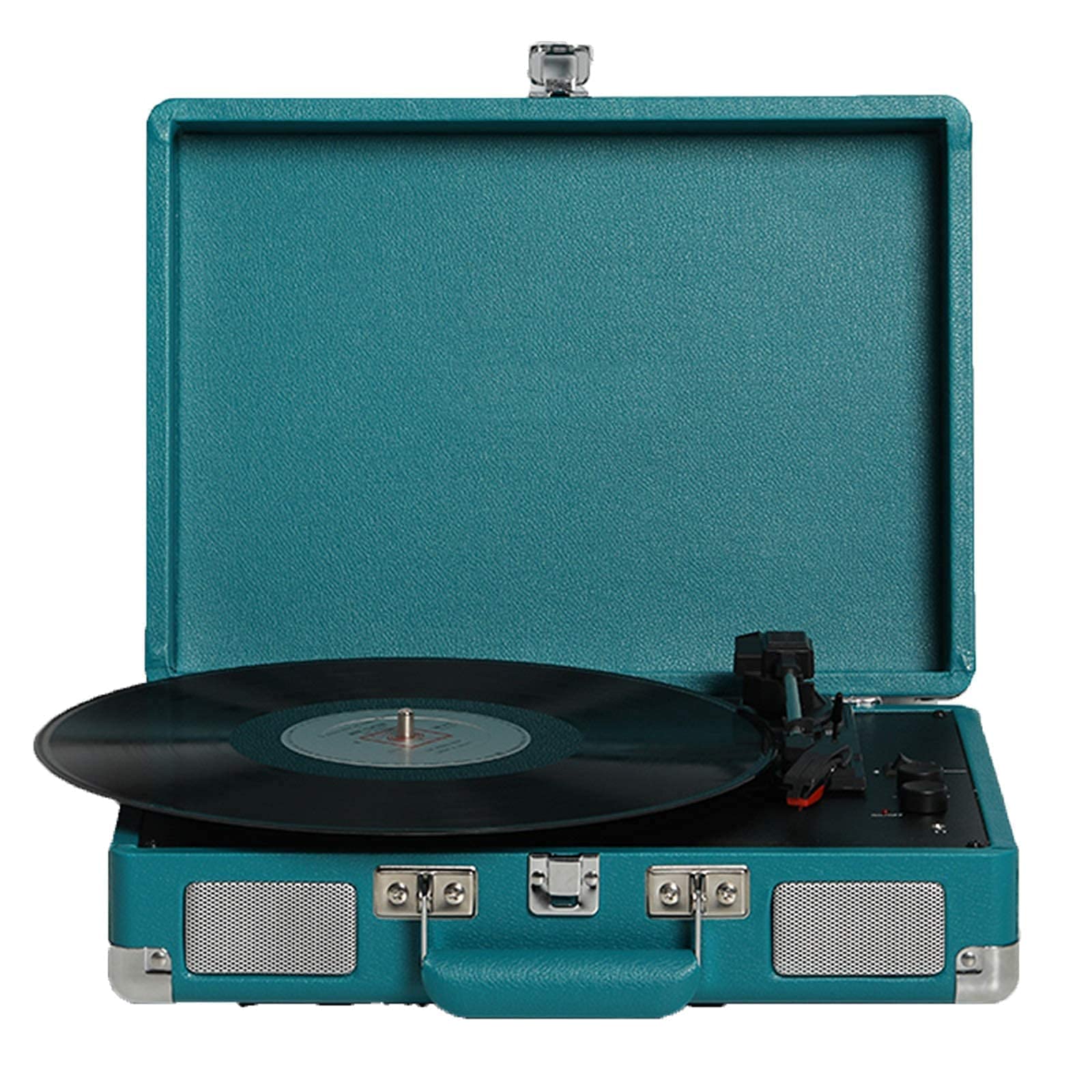 Vintage Bluetooth Record Player - Mini Phonograph with Stereo Sound, Retro Home Decor for Living Room & Bedroom | Perfect for Music Lovers & Vintage Style Enthusiasts | Great Gift Idea for Housewarming & Birthday Parties